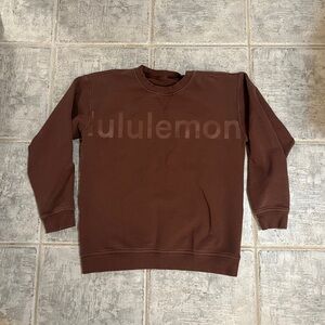 Lululemon Brown Logo Crewneck – Women’s Medium (approx.)